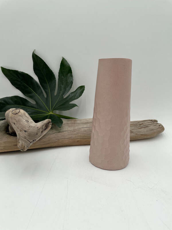 POETRY SMALL CHISEL BASE SLENDER VASE 6" H