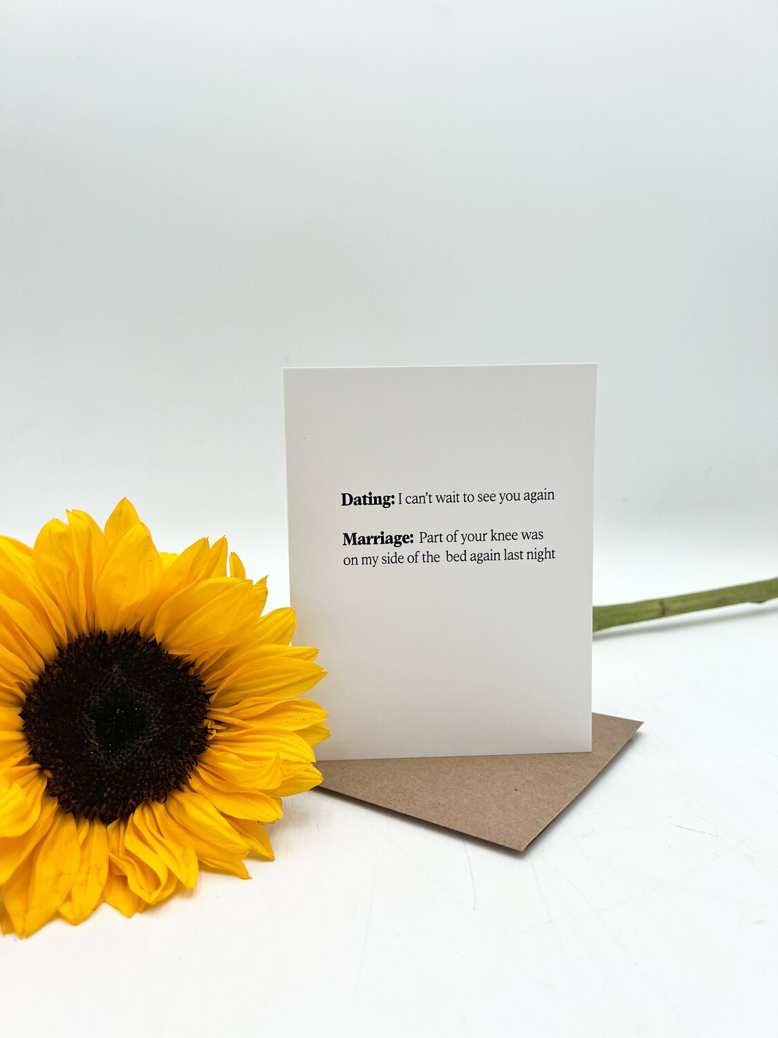 DATING VS MARRIAGE GREETING CARD