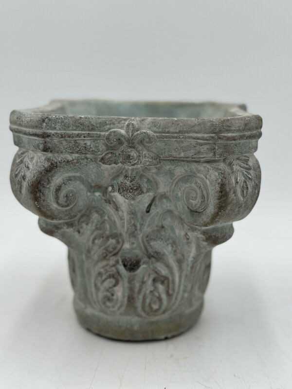 ATHENS SQUARE COLUMN CAP PLANTER 6.5"