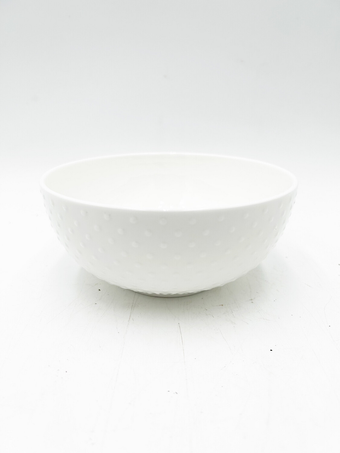 WHITE DOTTED BOWL 6
