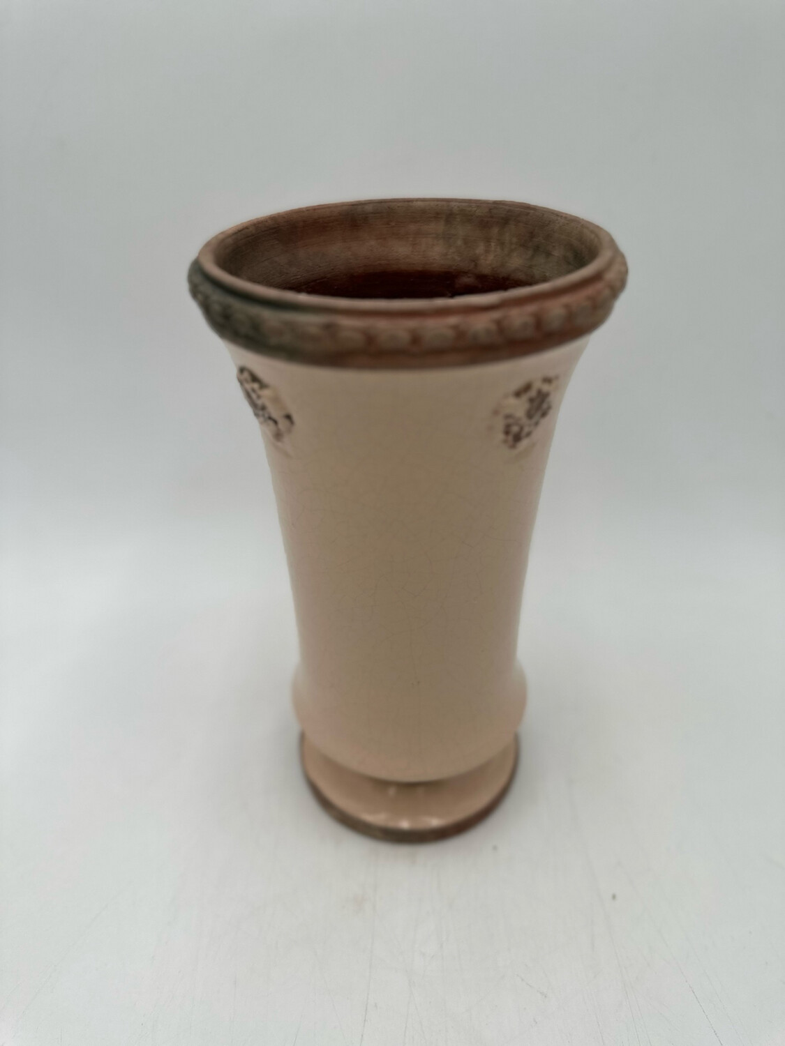 TUSCAN CERAMIC VASE 11.5" H