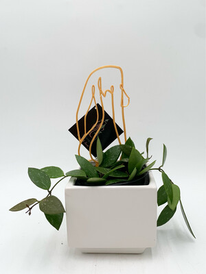 DO YOUR THING TRELLIS 7.5" GOLD