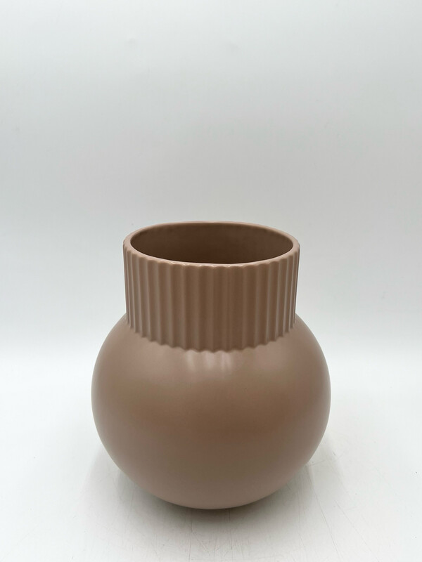 BISQUE ROUND VASE 9"