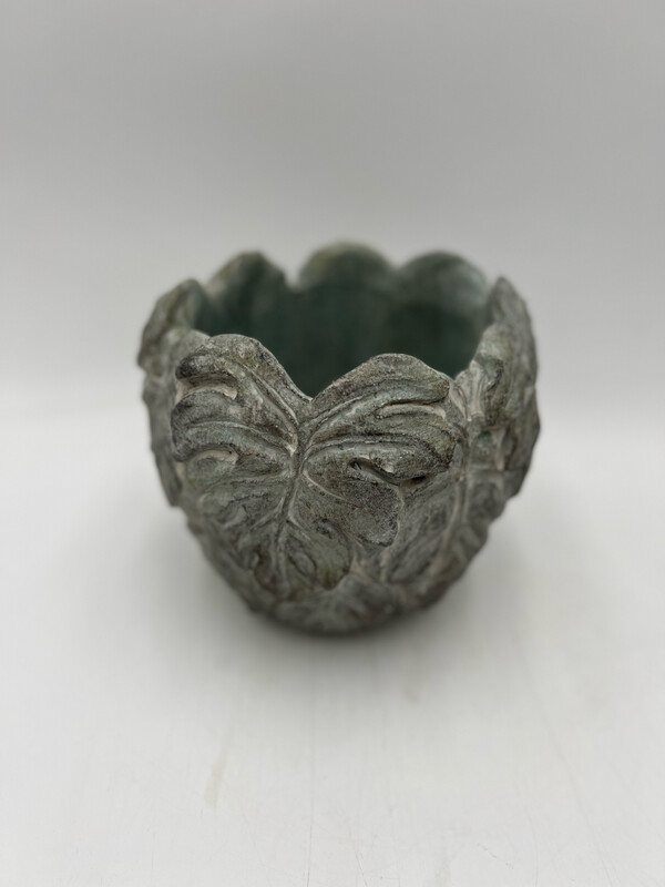 MONSTERA LARGE JUNGLE LEAF POD PLANTER 6"