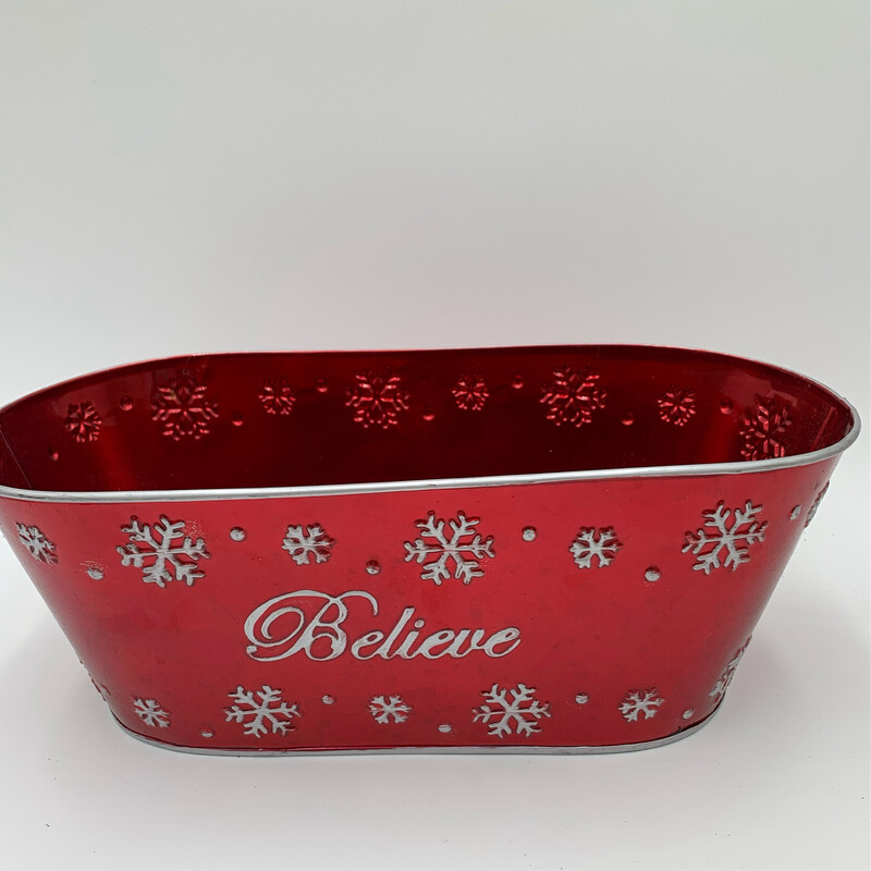 BELIEVE TIN OVAL