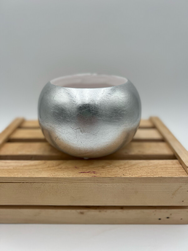 SILVER FOIL GLOBE 4"