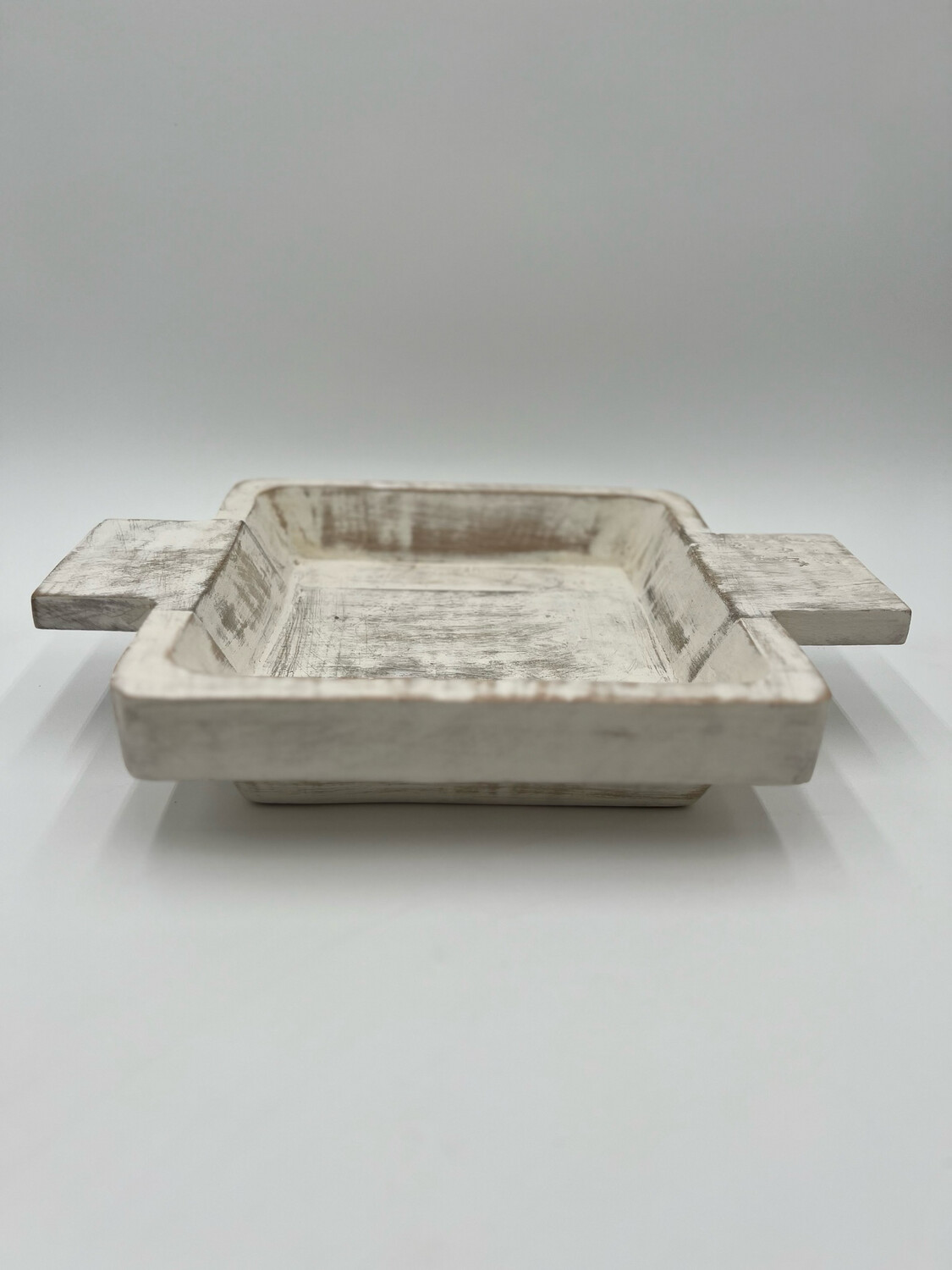 WHITEWASHED DOUGH BOWL 10"