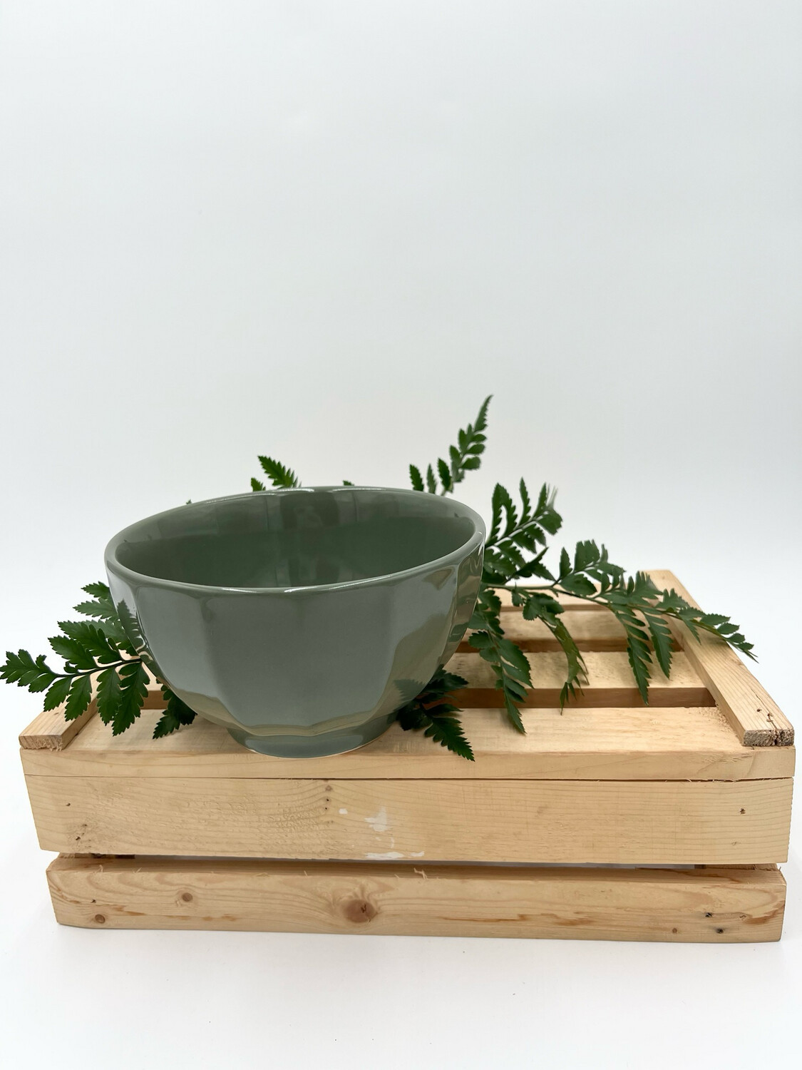 SAGE GREEN BOWL 6"