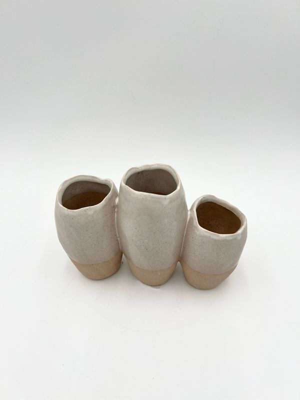 POD TRIPLE VASE 5.5"