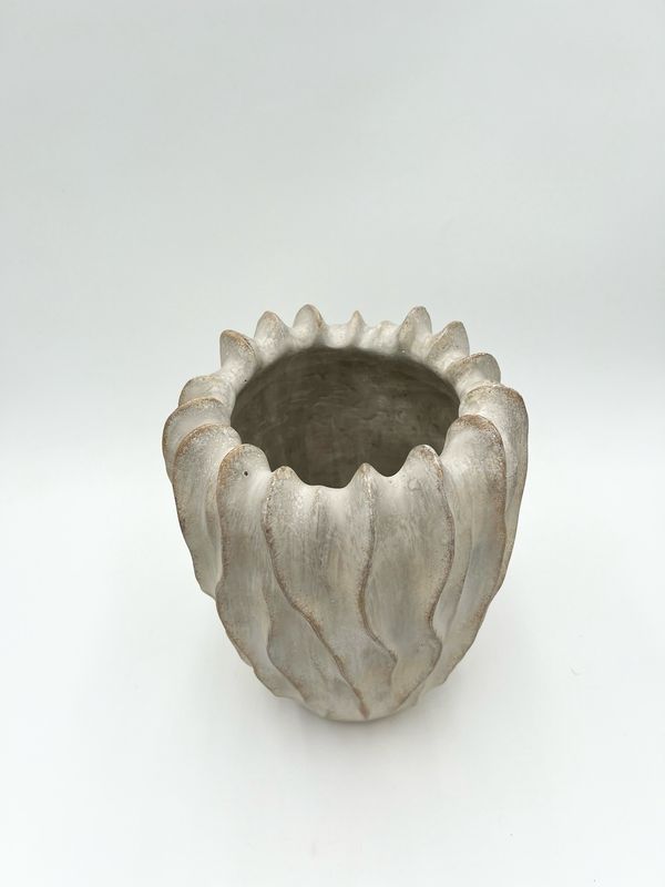 DUNE WAVY POD POT 10"