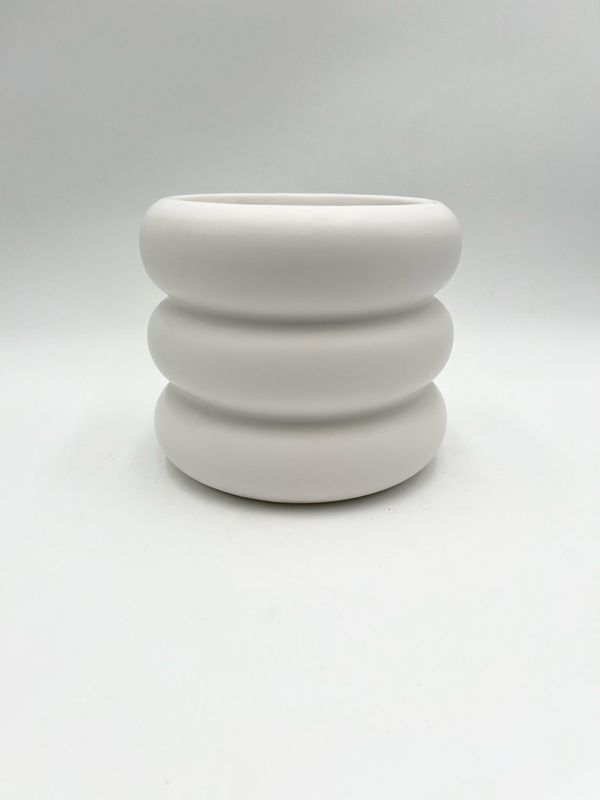 RINGS WHITE CERAMIC 6"