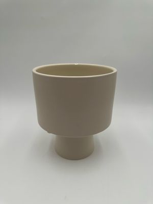 WHITE PEDESTAL PLANTER 7"