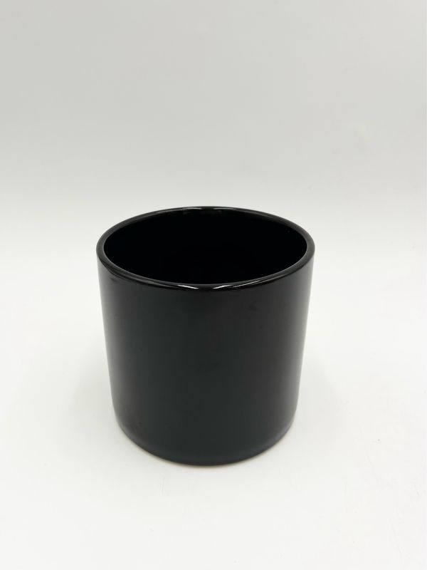 GLOSSY BLACK CYLINDER 4.25"
