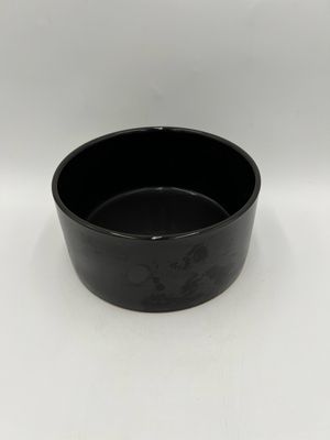 GLOSSY BLACK BOWL 8"