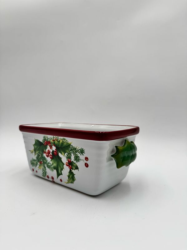 HALLS OF HOLLY DISH 8.5" L