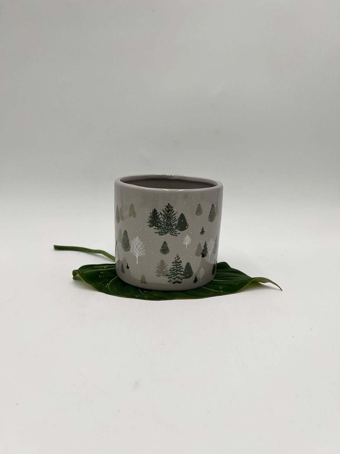 WINTER FOREST POT 4"