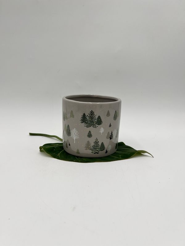 WINTER FOREST POT 4"