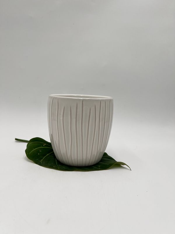 NATURAL GROOVES POT 4.75"