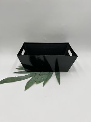 MEDIUM RECTANGLE BLACK PAPERBACK TRAY 12"