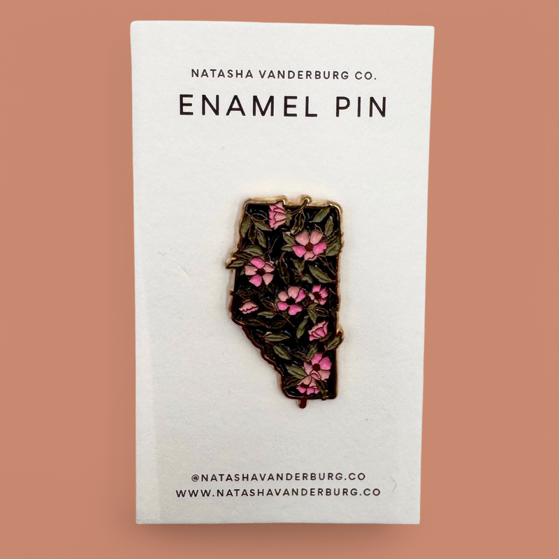 NATASHA VANDERBURG – ALBERTA PROVINCIAL FLOWER – ENAMEL PIN