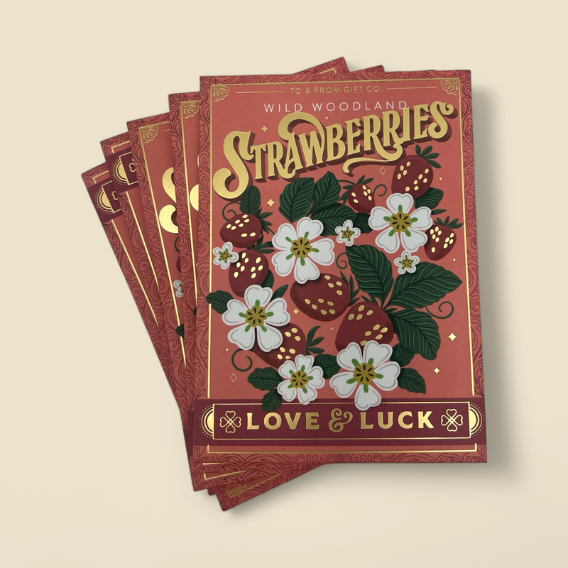 TO & FROM GIFT CO. - WILD WOODLAND STRAWBERRIES - LOVE & LUCK SEED PACKET