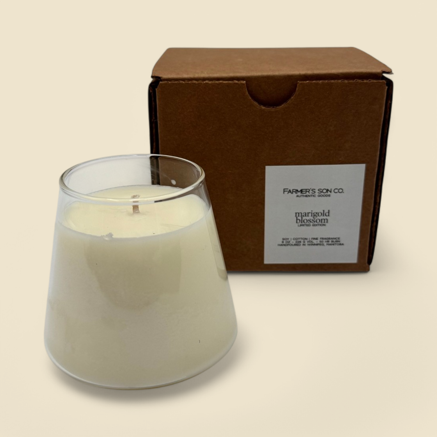 FARMERS SON CO. MARIGOLD CANDLE 8OZ