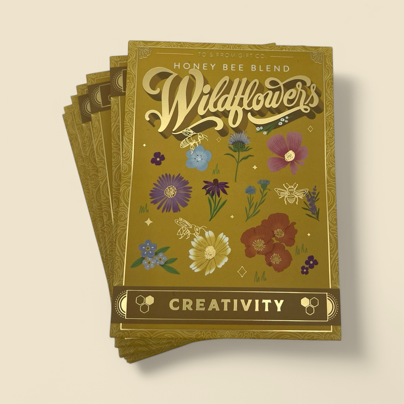 TO & FROM GIFT CO. - HONEY BEE WILD FLOWERS - CREATIVITY SEED PACKET