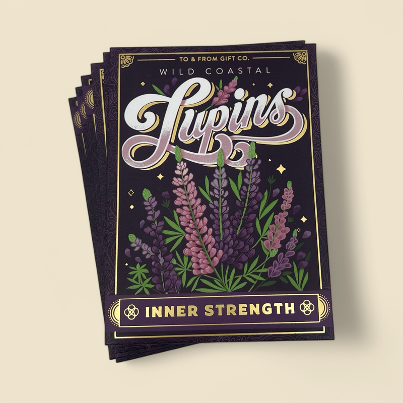 TO & FROM SEED CO. - WILD COASTAL LUPINES - INNER STRENGTH SEED PACKETS
