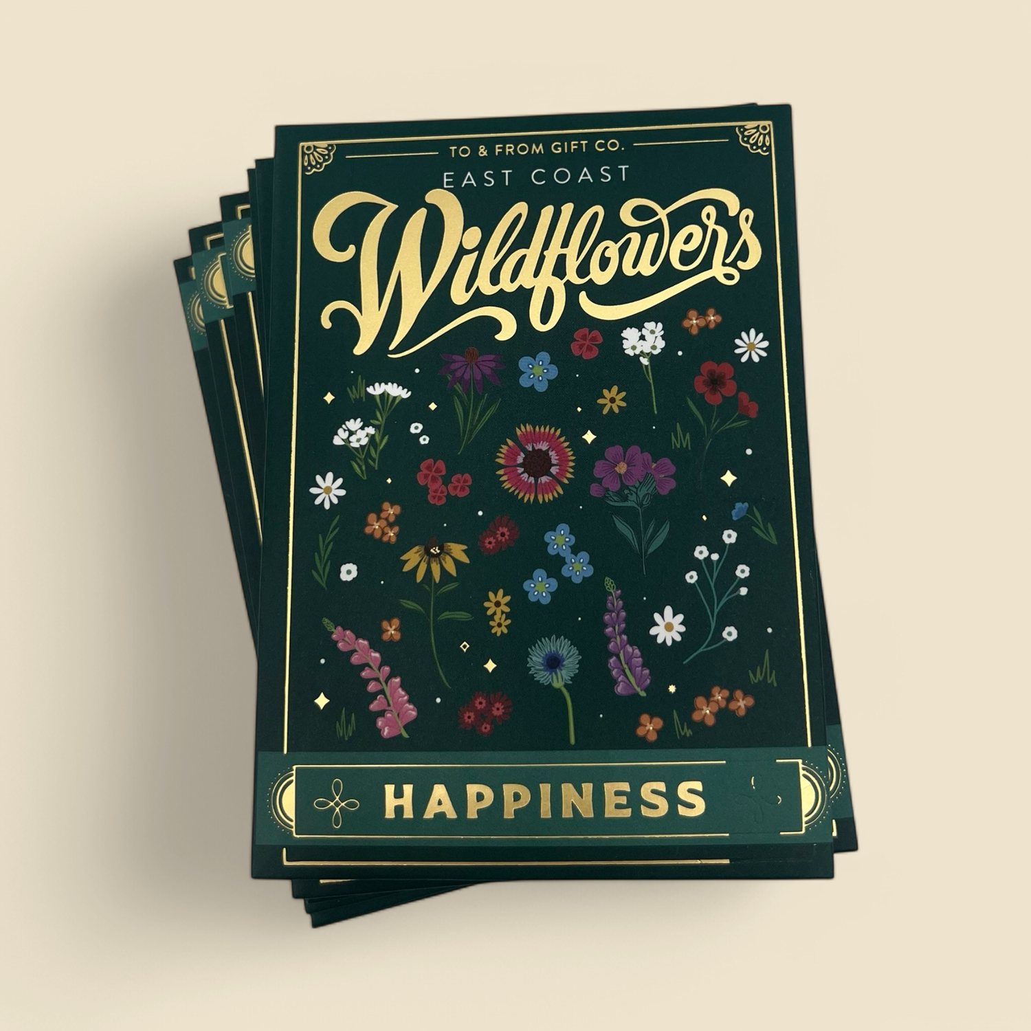 TO & FROM GIFT CO. - EAST COAST WILDFLOWERS - HAPPINESS SEED PACKET