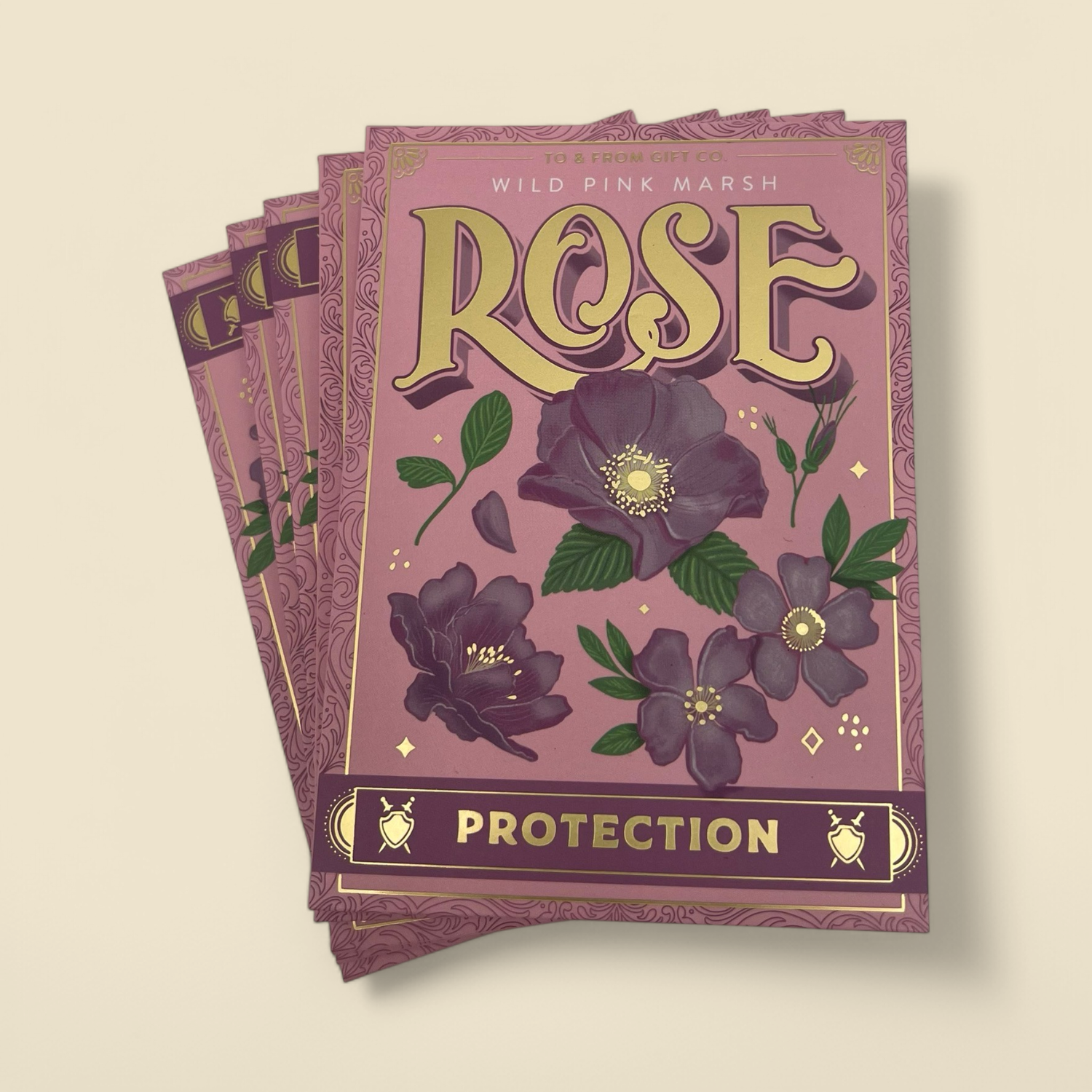 TO & FROM GIFT CO. - WILD PINK MARSH ROSE - PROTECTION SEED PACKET