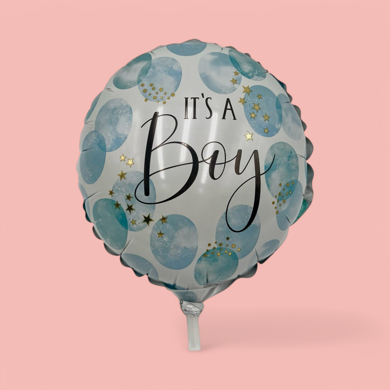 IT’S A BABY BOY WATERCOLOR MYLAR BALLOON 6”