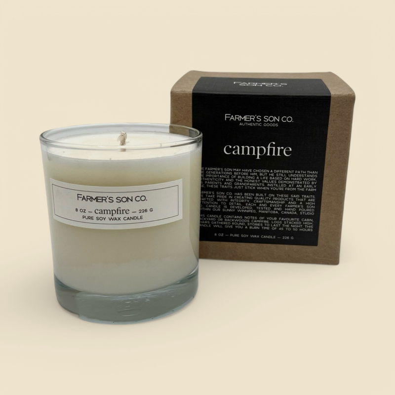 FARMERS SON CO. CAMPFIRE CANDLE 8OZ