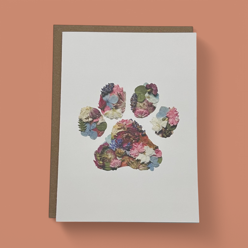 PAW PRINT GREETING CARD
