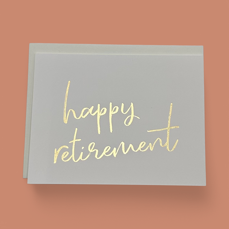 HAPPY RETIREMENT GREETING CARD