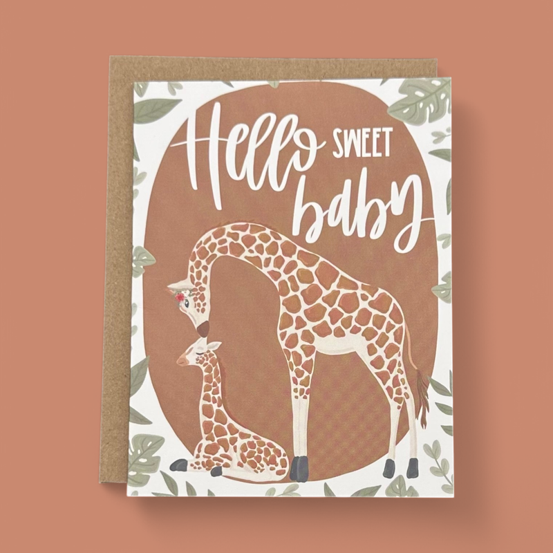 "HELLO SWEET BABY" GREETING CARD