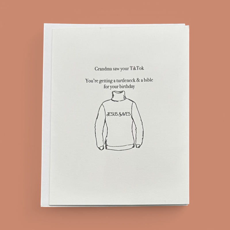JESUS SAVES GREETING CARD