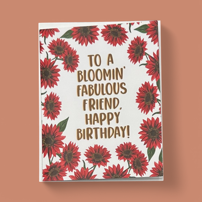 TO A BLOOMIN' FABULOUS FRIEND GREETING CARD