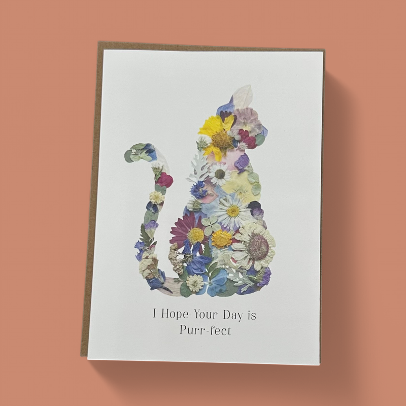 CAT PURRFECT GREETING CARD