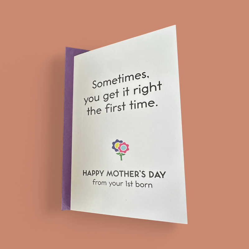 FROM YOUR FIRST BORN GREETING CARD