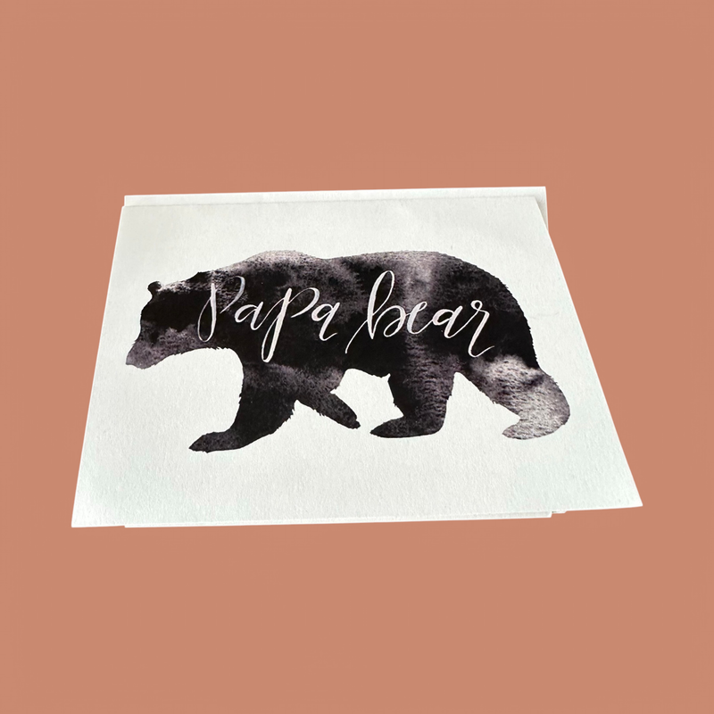 PAPA BEAR FATHER'S DAY GREETING CARD