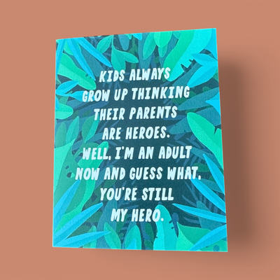 HEROES GREETING CARD