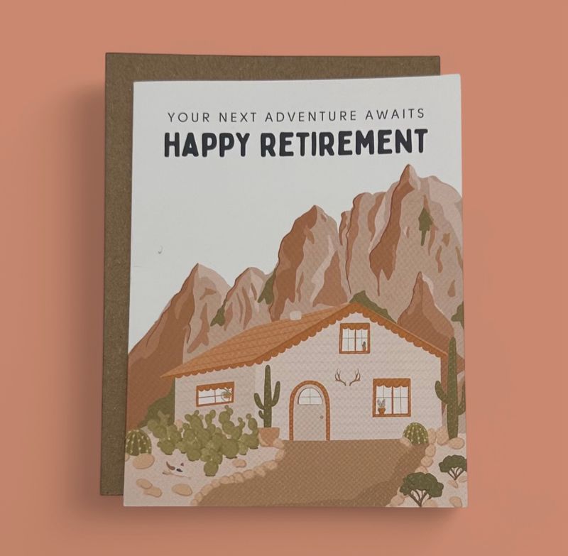 "HAPPY RETIREMENT" GREETING CARD