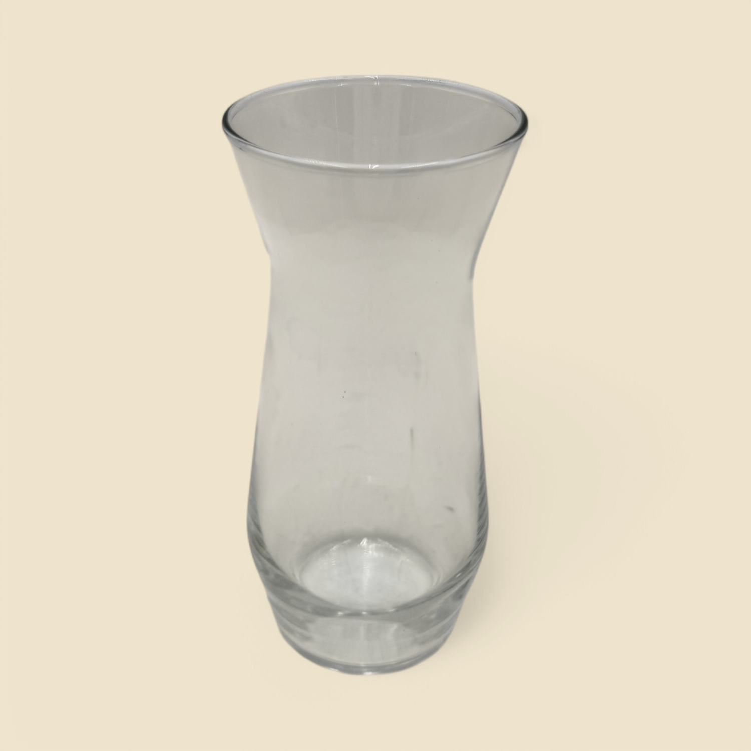 PARAGON CLEAR GLASS VASE 9.25"H