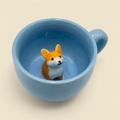 CORGI BLUE MUG CORGI BLUE MUG
