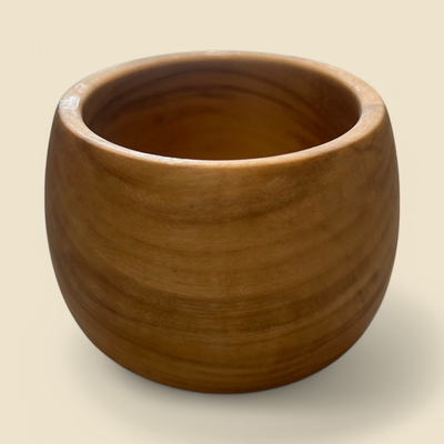 HANDTURNED COTTONWOOD POT 3.5"