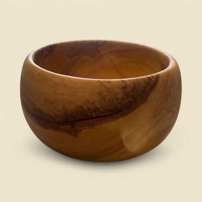 HANDTURNED COTTONWOOD LOW POT 5.5"