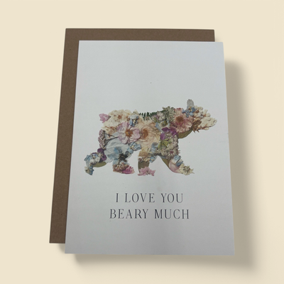 I LOVE YOU BEARY MUCH. CARD I LOVE YOU BEARY MUCH. CARD