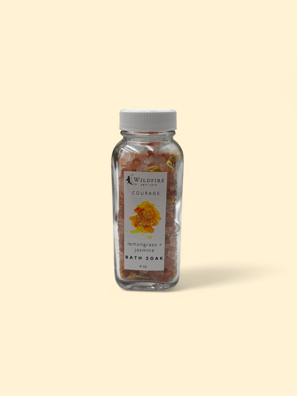 WILDFIRE SELF-CARE COURAGE LEMONGRASS + JASMINE BATH SOAK 4 OZ