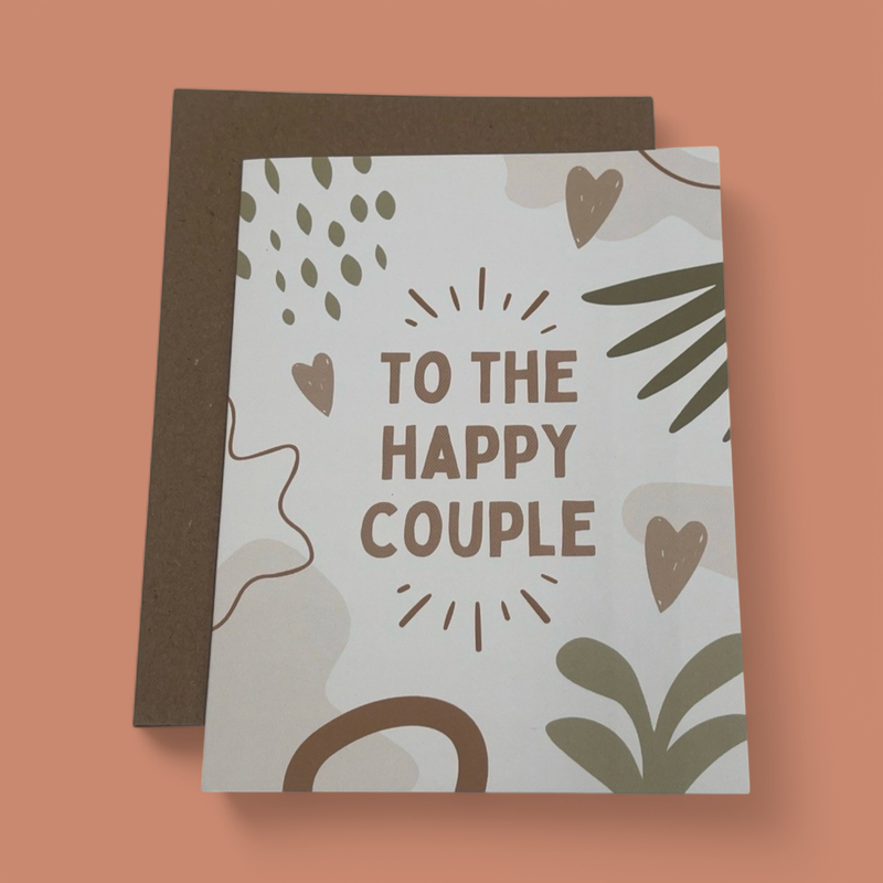 "TO THE HAPPY COUPLE" GREETING CARD