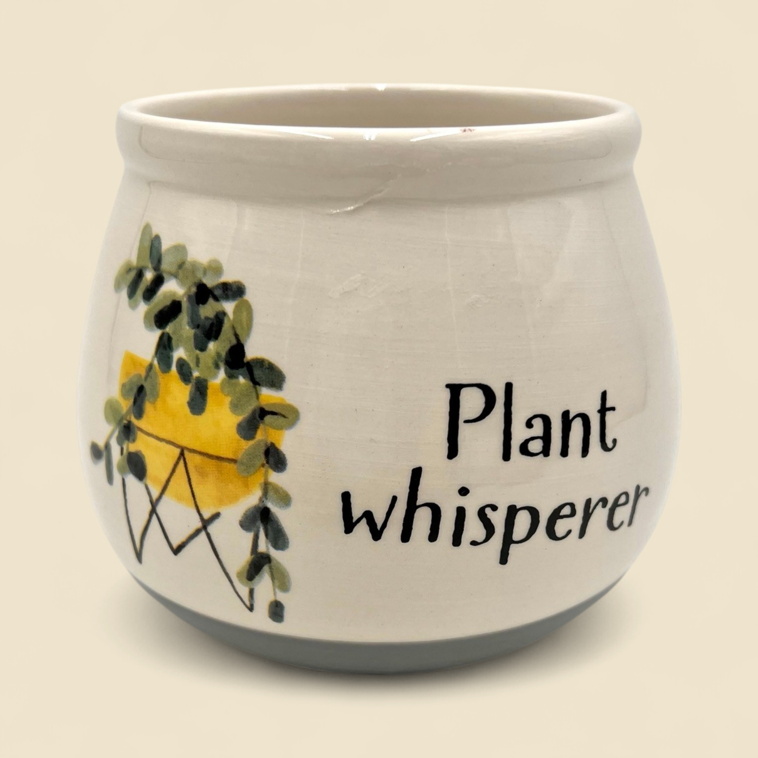 "PLANT WHISPERER" PUNNY POT 3.25"